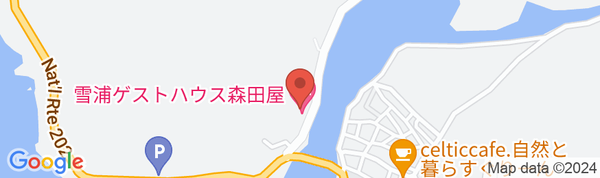 雪浦ゲストハウス森田屋の地図