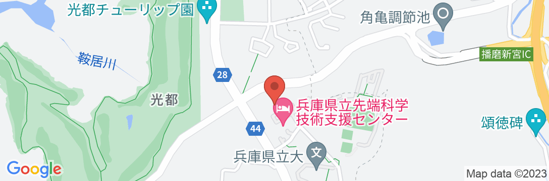 兵庫県立先端科学技術支援センターの地図