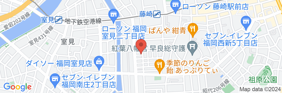 プラスワン藤崎の地図