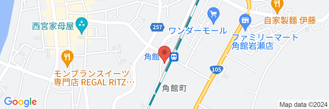 ホテルフォルクローロ角館<JR東日本ホテルズ>の地図