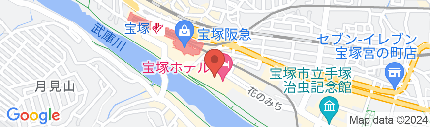 宝塚ホテルの地図