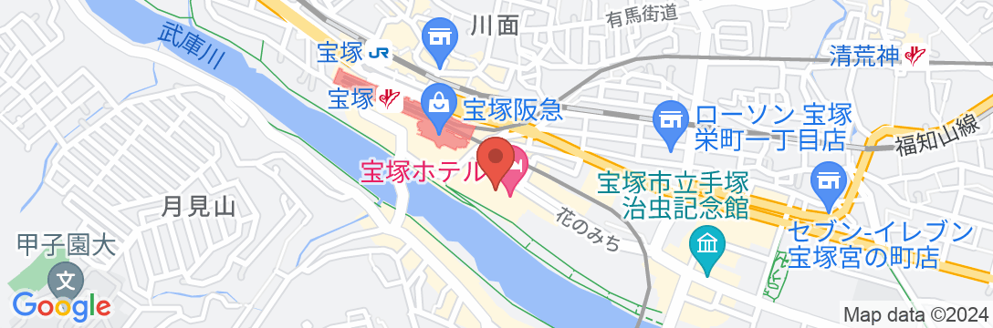 宝塚ホテルの地図