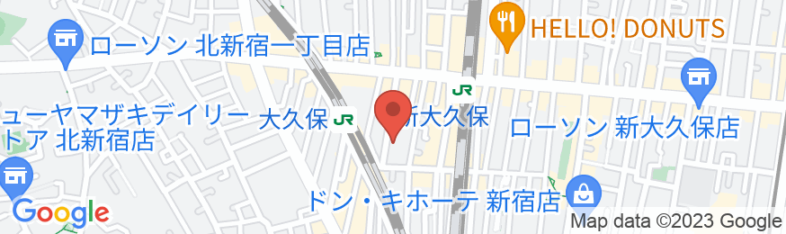 Hotel Blue Empire in 新宿の地図