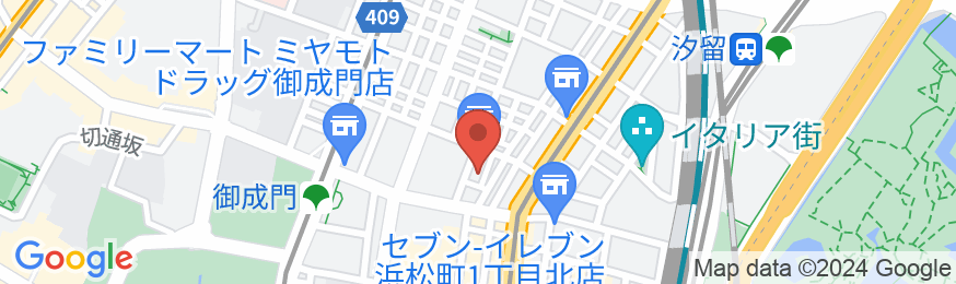 ホテルウィングインターナショナル新橋御成門の地図