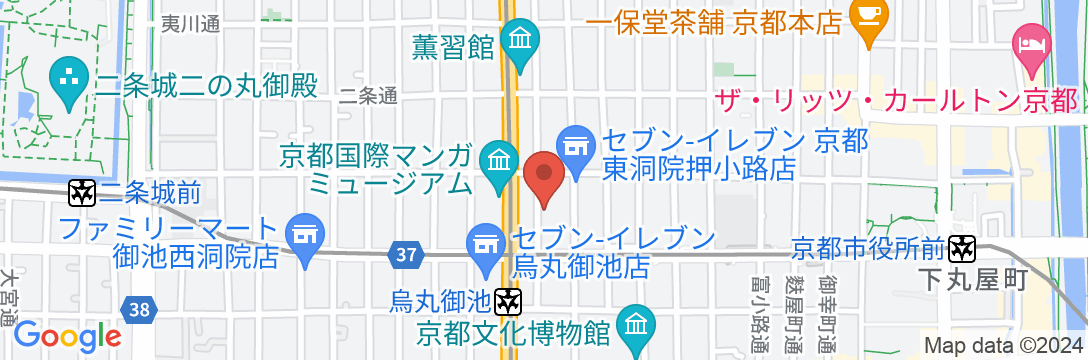 静鉄ホテルプレジオ京都烏丸御池の地図