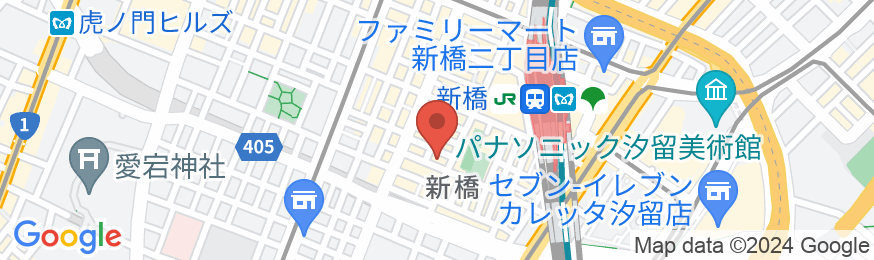 Hotel owl Tokyo Shinbashiの地図