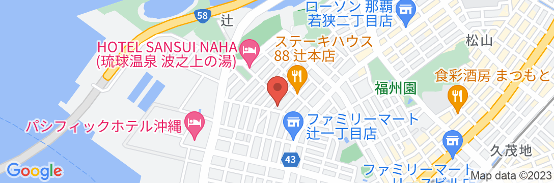 KINTARO HOTEL 沖縄那覇の地図