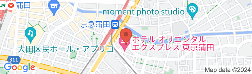 ホテルオリエンタルエクスプレス東京蒲田の地図