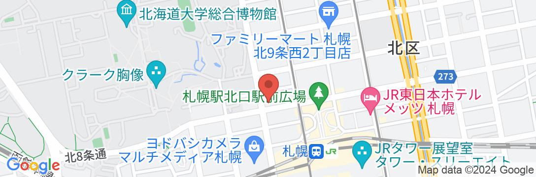 京王プレリアホテル札幌の地図
