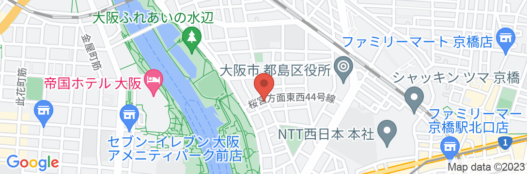 東横INN京橋桜ノ宮の地図