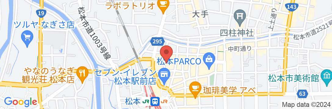 いろはグランホテル松本駅前の地図
