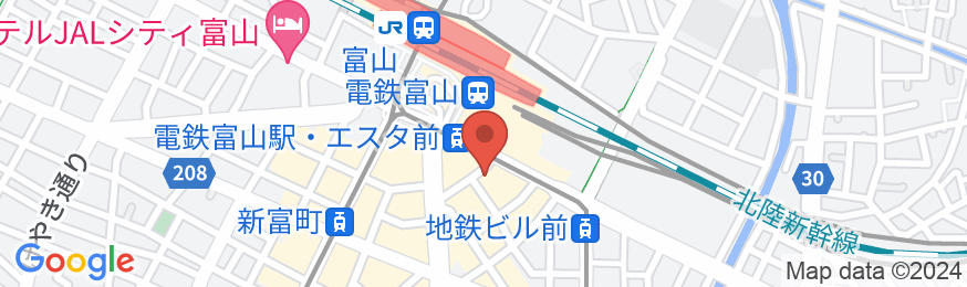 ダイワロイネットホテル富山駅前の地図