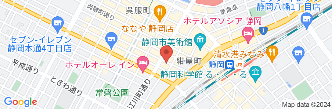 アパホテル〈静岡駅北〉(全室禁煙)の地図