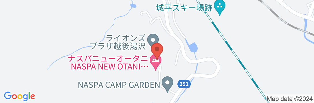 越後湯沢温泉ガーデンタワーホテル YRAXリゾートの地図