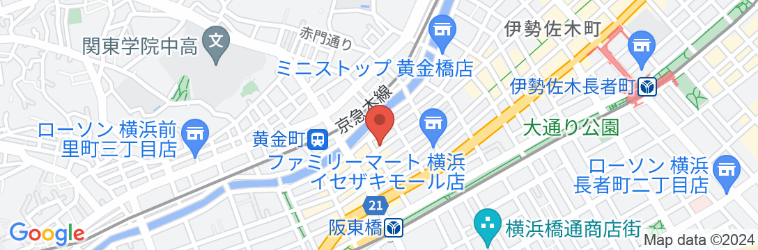 横浜ウィークリー伊勢佐木町3の地図
