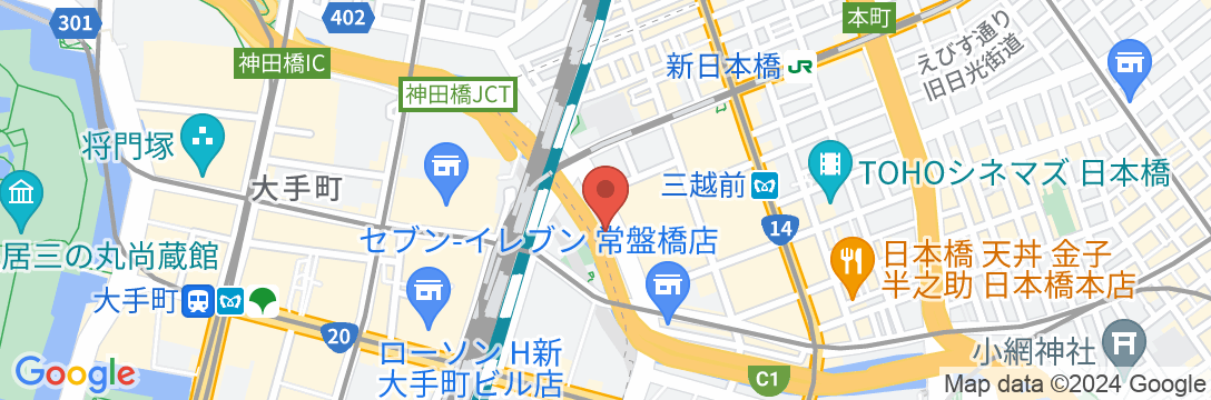Jホテル東京ジオの地図
