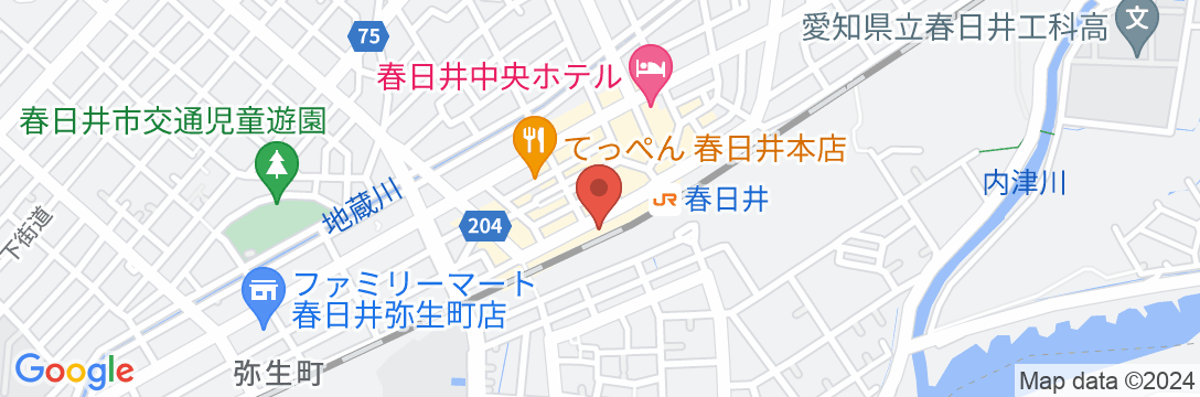 ホテルテトラ春日井ステーションホテルの地図