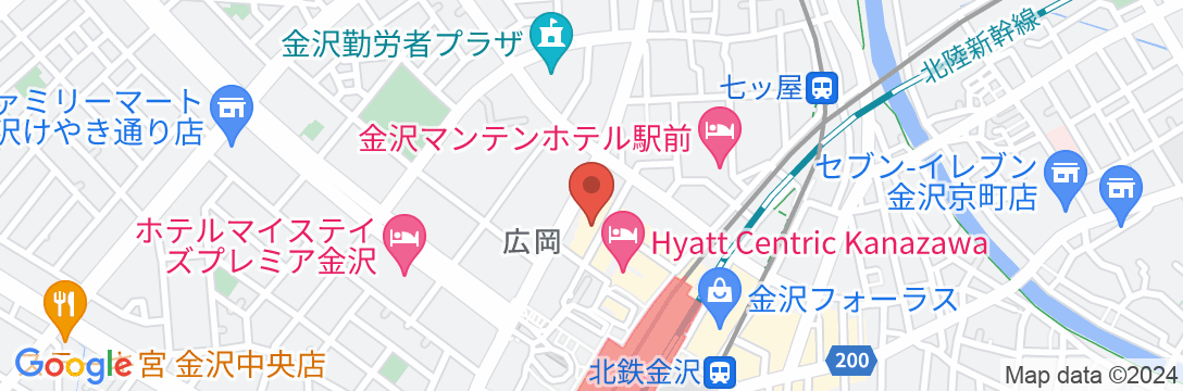 ダイワロイネットホテル金沢MIYABIの地図