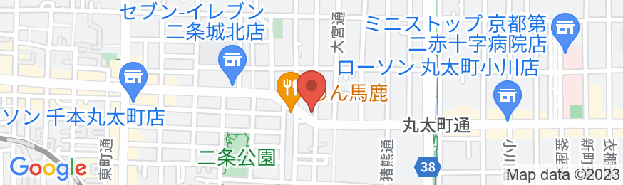 ホテルリブマックス京都二条城北の地図