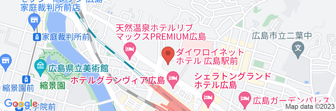 ダイワロイネットホテル広島駅前の地図