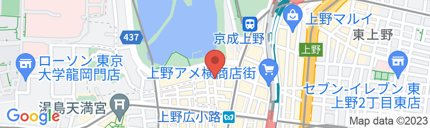 bnb+上野御徒町の地図