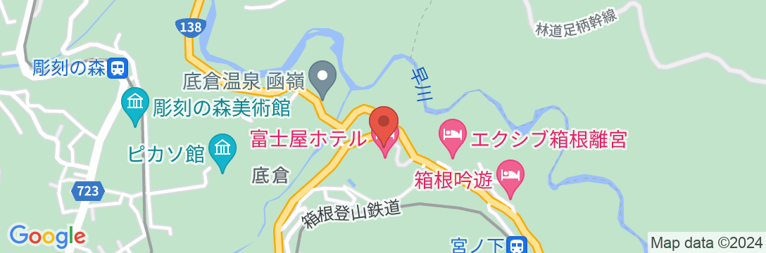 富士屋ホテルの地図
