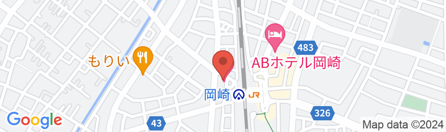 ホテルトレンド岡崎駅前の地図