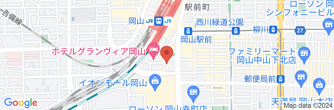 ホテルトレンド岡山駅前の地図