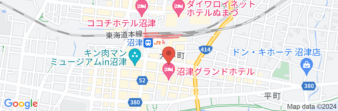 ホテルトレンド沼津駅前の地図
