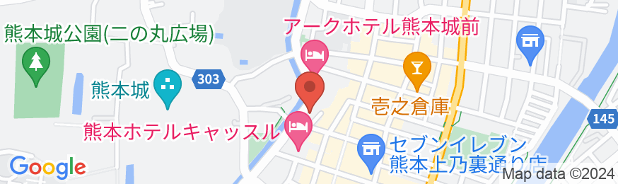 アンドコンフィホテル熊本城ビューの地図
