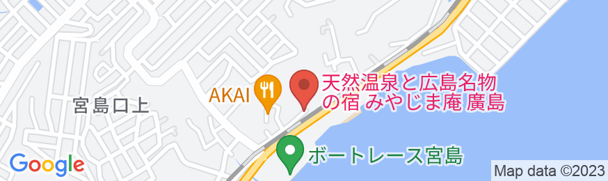 安芸の御宿 みやじま庵廣島の地図
