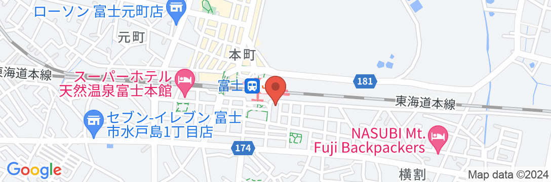 ホテルリブマックスBUDGET富士駅前の地図