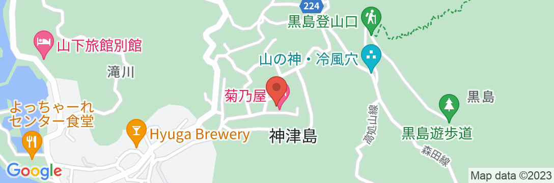 神津島 民宿 菊乃屋<神津島>の地図