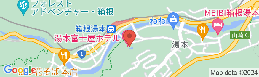 箱根湯本温泉 湯本富士屋ホテルの地図