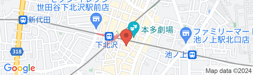The Wardrobe Hostel FOREST Shibuya Shimokitazawaの地図