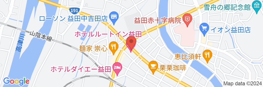 ホテルルートイン益田の地図