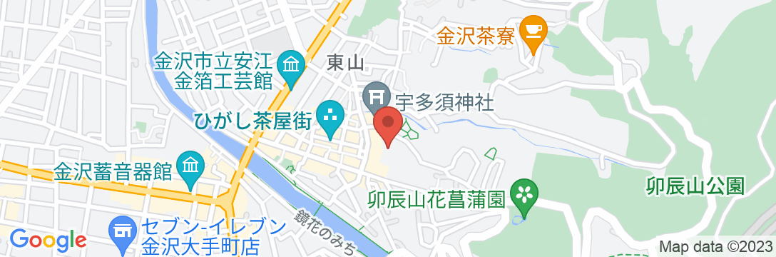 金沢 料亭旅館山乃尾の地図