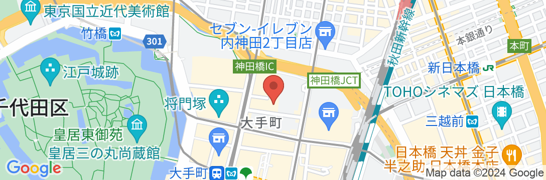 星のや東京の地図