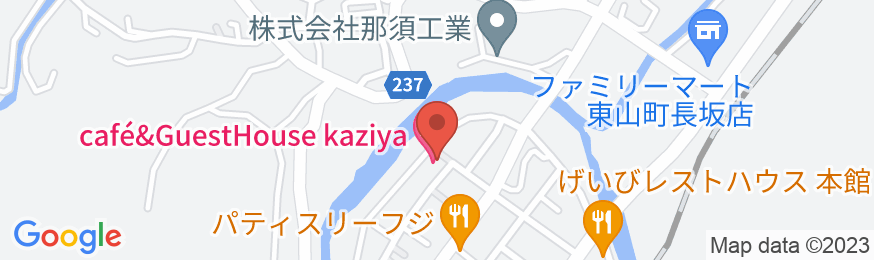 cafe&GuestHouse kaziyaの地図