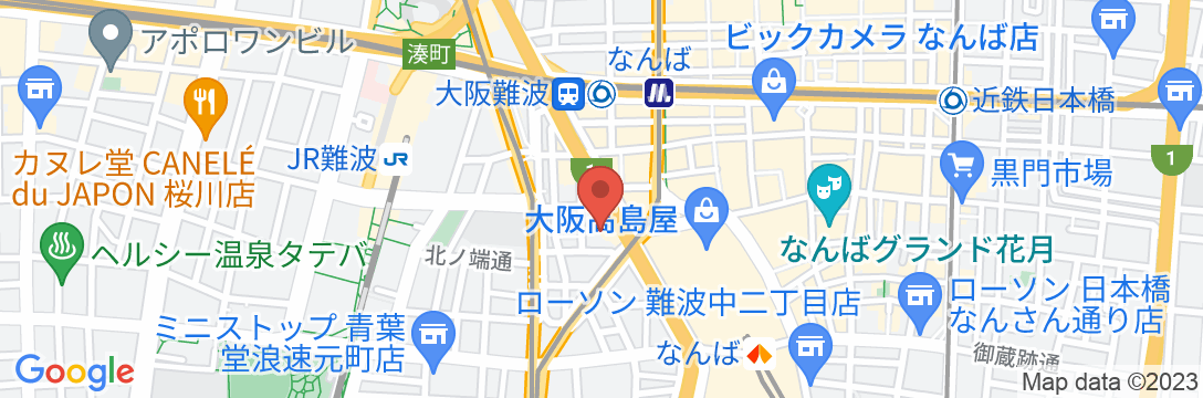 相鉄フレッサイン 大阪なんば駅前の地図