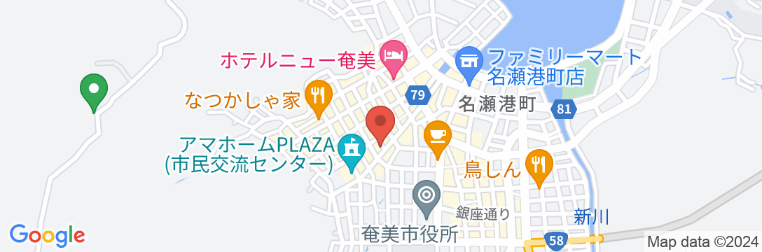 宿泊ドンキーハウス<奄美大島>の地図