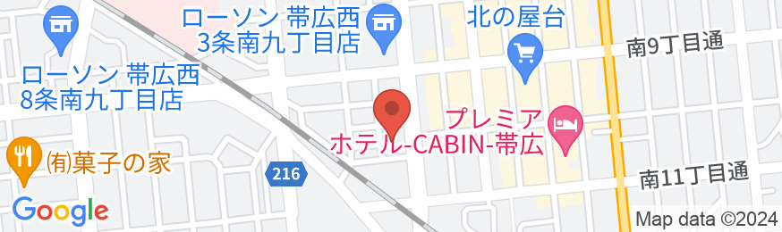 天然温泉 拓聖の湯 スーパーホテルPremier帯広駅前の地図