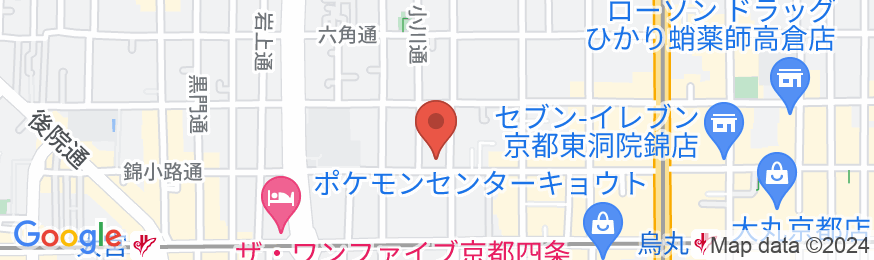 静鉄ホテルプレジオ京都四条の地図