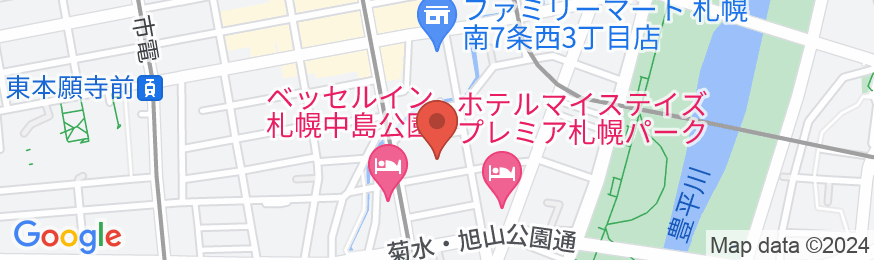 ホテルJALシティ札幌 中島公園の地図