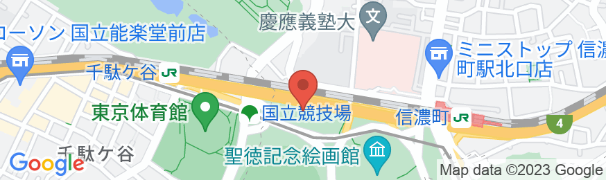 三井ガーデンホテル神宮外苑の杜プレミアの地図