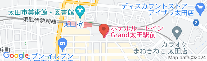 ホテルルートインGrand太田駅前の地図