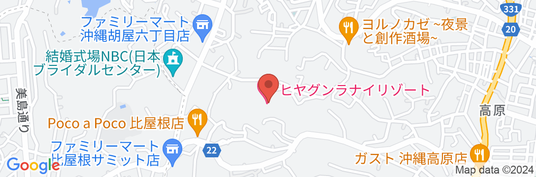 ヒヤグン ラナイ リゾート(HIYAGUN Lanai RESORT)の地図