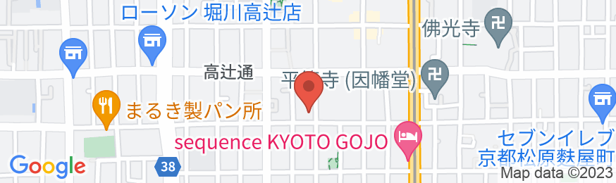 京都街宿四条烏丸の地図