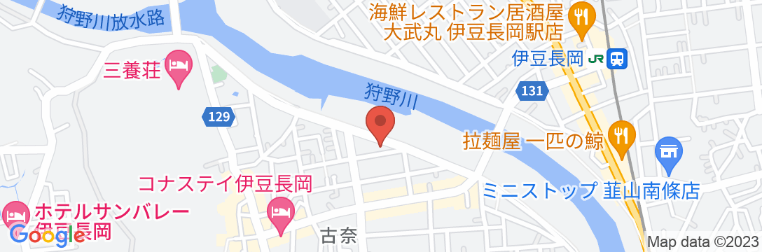 伊豆長岡温泉 富嶽はなぶさの地図