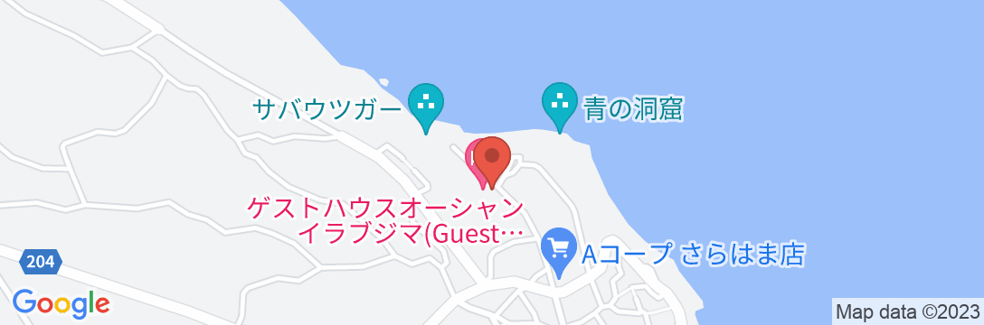 ゲストハウスオーシャン<伊良部島>の地図